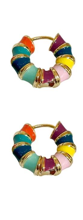 [SG]1 Pair Premium Quality Vintage Geometry Metal Earrings/Earbuds Tassel Domineering Elegant-HOMA
