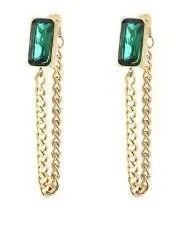 [SG]1 Pair Premium Quality Vintage Geometry Metal Earrings/Earbuds Tassel Domineering Elegant-HOMA
