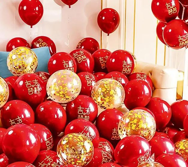 [SG]Romantic Wedding Party Thickened Balloon Set Sequin Engagement Proposal Birthday Party ROM-HOMA