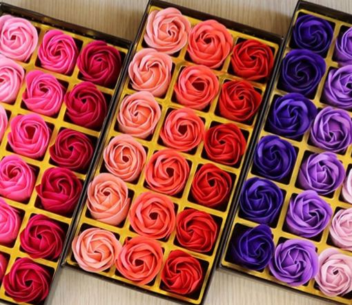 [SG]Rose Soap Flower Top Gift Box Artificial Flower for Lady Girlfriend Bday Wedding ROM Anniversary-HOMA