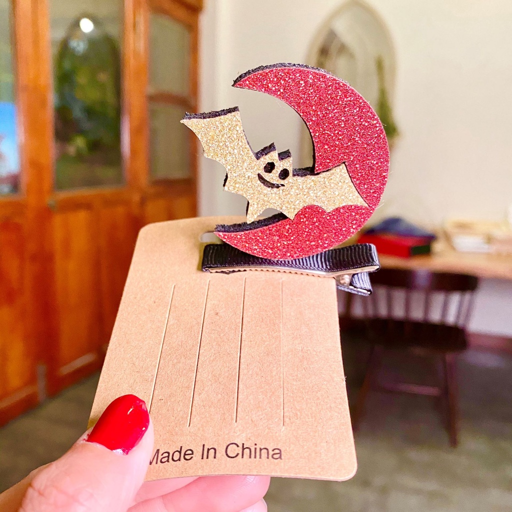 [SG]Halloween Cute girls kids hair clip / baby hair clip / hair clip / Hair Pins / Pumpkins / Bat / Hat / Wizard-HOMA