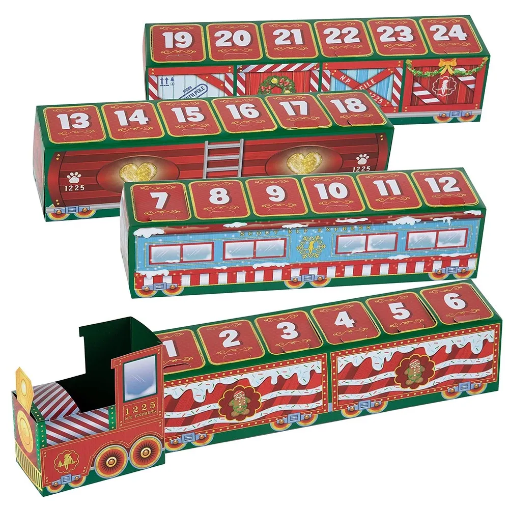 [SG]Kids Christmas Train Surprise Mystery Toy Boxes w/ gifts on each box Christmas Party Gift Children Day Gift-HOMA