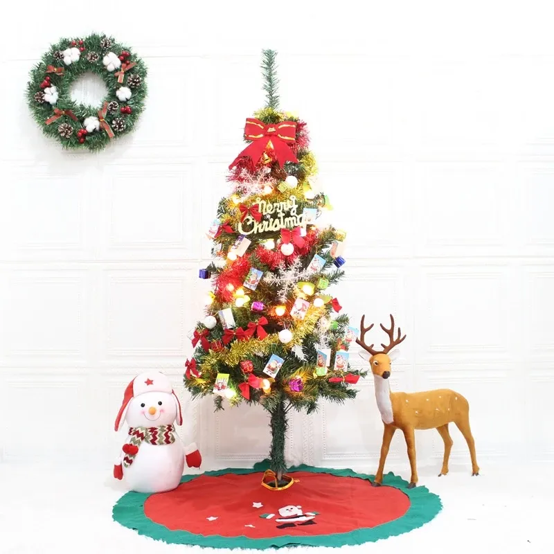 [SG]DIY 60cm/90cm/120cm/150cm with light&decor set Standup Christmas Tree Ornament for Party Home Decor XMAS-HOMA