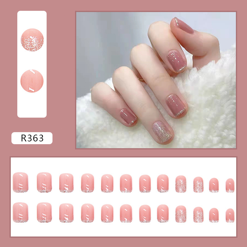 [SG]Summer Color Fashionable Sexy Cute Press On/Stick On Nails 24PCS-HOMA
