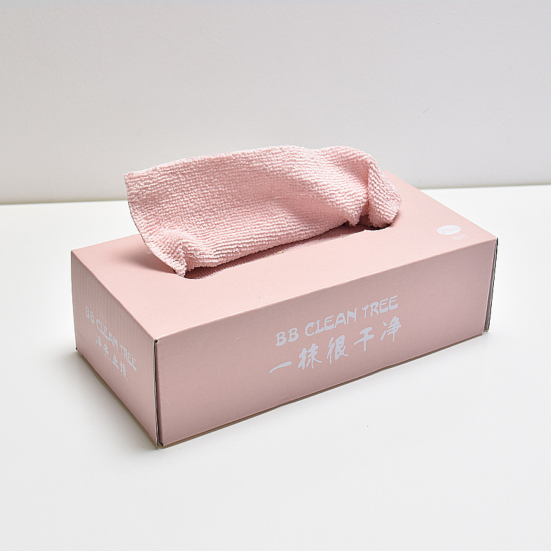 [SG] 20PCS Dual-purpose Kitchen Dishcloths in a Box Superfine Fiber Thickened Draw-out Lazy Dishcloth Scouring Pad-HOMA