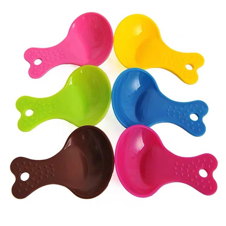 [SG]Plastic Candy Color Pets Food Spoon Food Shovel for Dogs Cats Round Dog Food Cat Food Spoons-HOMA