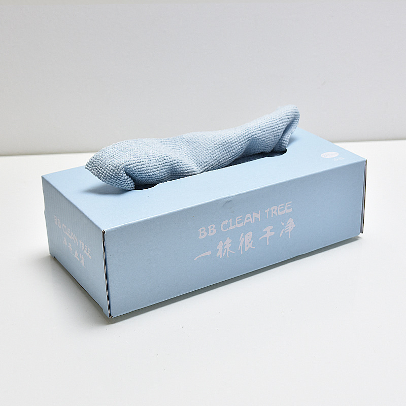 [SG] 20PCS Dual-purpose Kitchen Dishcloths in a Box Superfine Fiber Thickened Draw-out Lazy Dishcloth Scouring Pad-HOMA