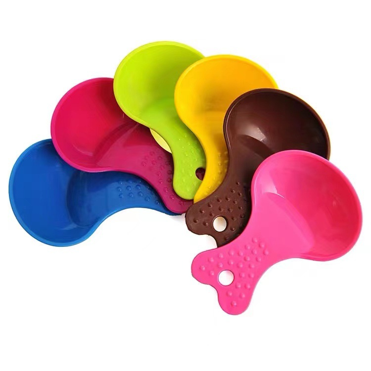 [SG]Plastic Candy Color Pets Food Spoon Food Shovel for Dogs Cats Round Dog Food Cat Food Spoons-HOMA