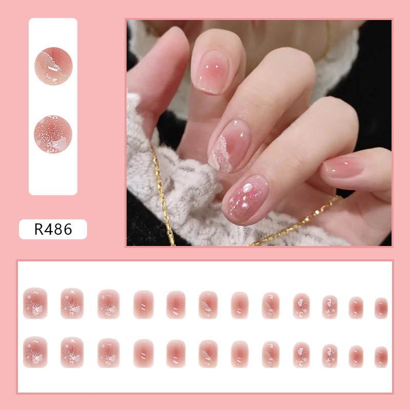 [SG] Gradient Simplicity Fashionable Sexy Cute Press On/Stick On Nails 4PCS-HOMA
