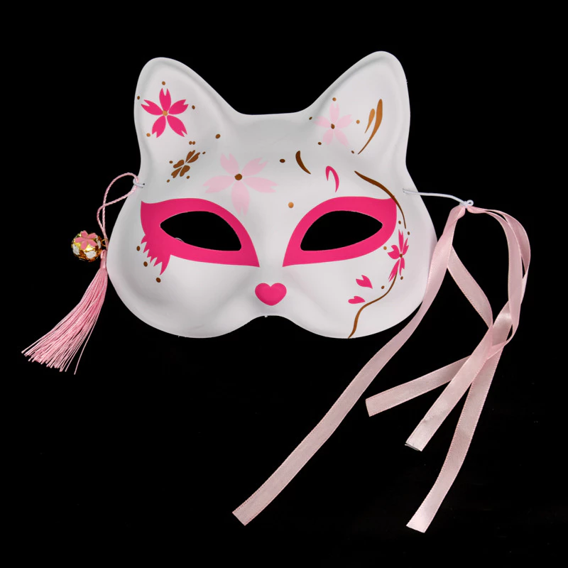 [SG] Cat Face Fox Face Handed-painted Mask Anime Cosplay Photo Props Theme Party Accessories-HOMA