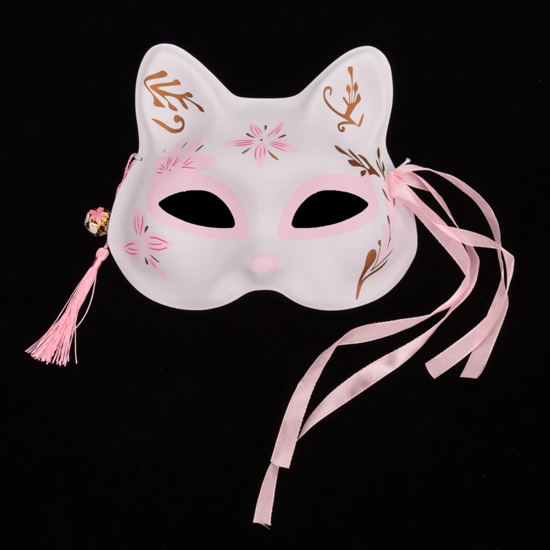 [SG] Cat Face Fox Face Handed-painted Mask Anime Cosplay Photo Props Theme Party Accessories-HOMA