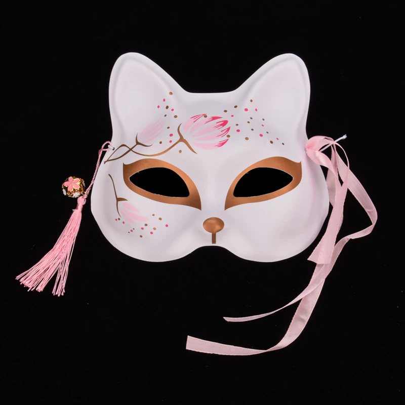 [SG] Cat Face Fox Face Handed-painted Mask Anime Cosplay Photo Props Theme Party Accessories-HOMA
