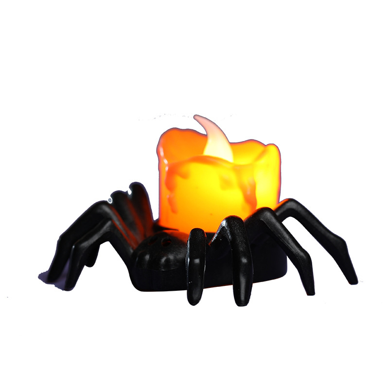 [SG] Halloween Spider LED Candle Home Party Decorations Festival Atmosphere-HOMA