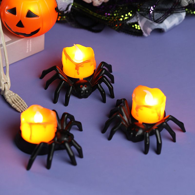 [SG] Halloween Spider LED Candle Home Party Decorations Festival Atmosphere-HOMA