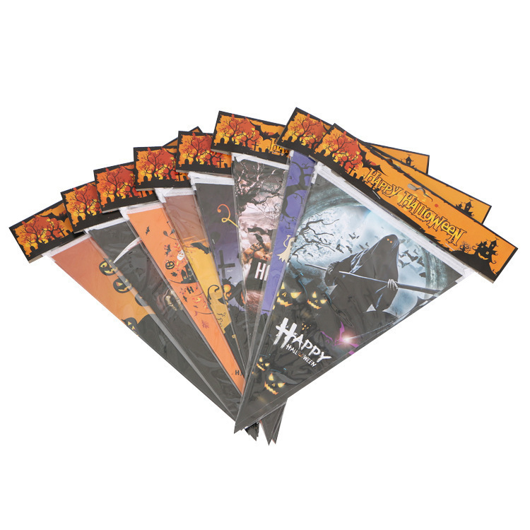 [SG]Halloween Triangle Banner Pumpkin Ghost Skeleton Party Decors Homeparty Halloween-HOMA