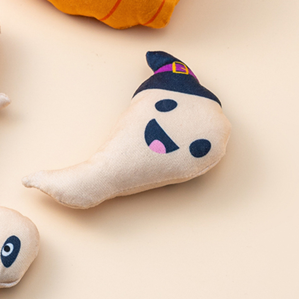 [SG]Cat Halloween Bite Plush Doll w/ Catnip Pets Interaction Bite Resistant-HOMA
