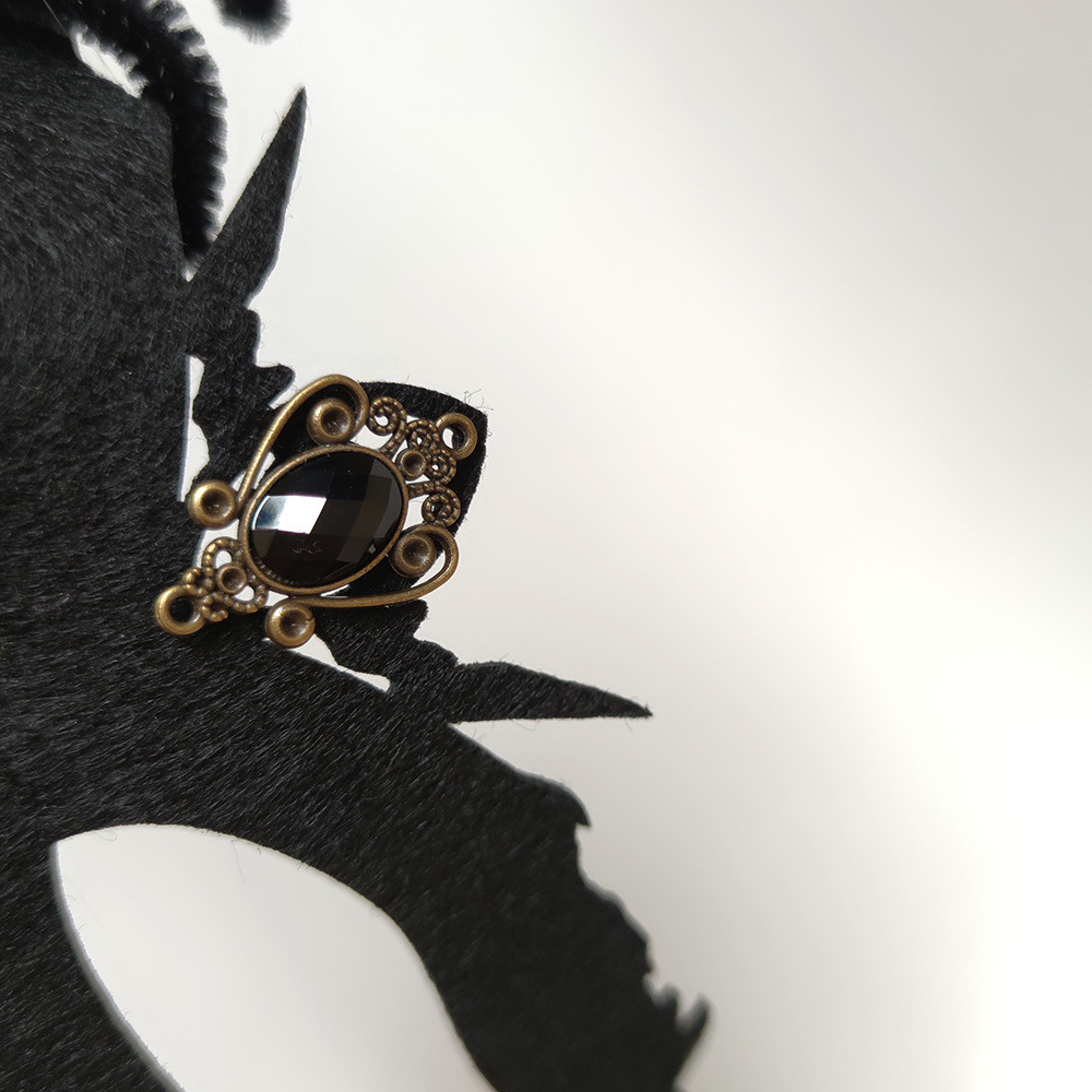 [SG] Halloween Black Spider Mask Accessories Party Decorations Photo Props Boys Girls Children-HOMA