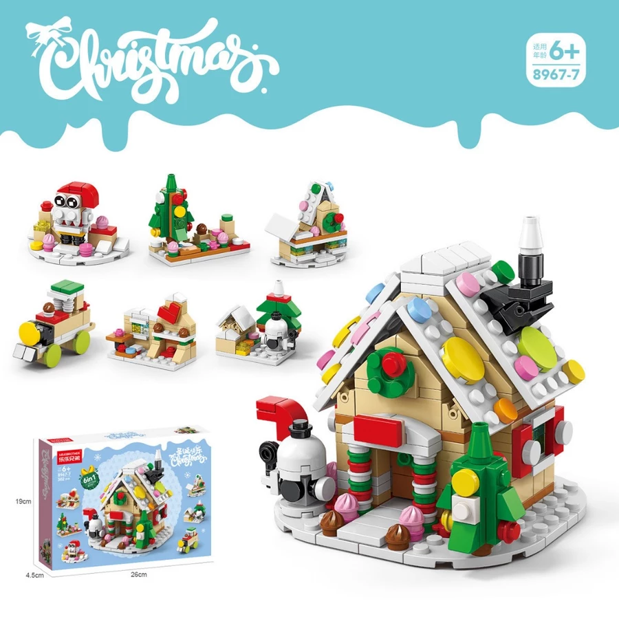 [SG]Christmas Mini Blocks Builder Toys Blocks Christmas Gift Creative Goodie Bags Xmas Tree Birthday Gift Kids-HOMA