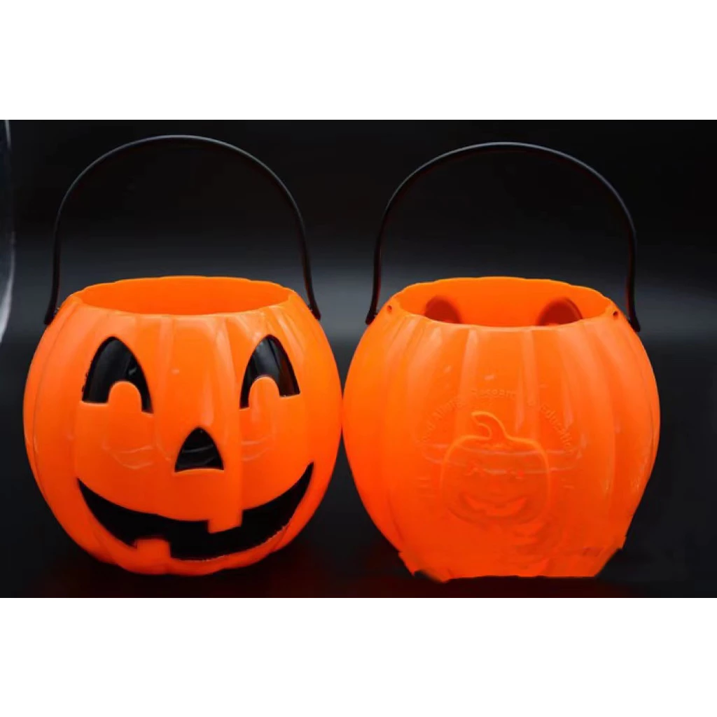 [SG]Halloween LED Pumpkin Portable Lamp Witch Hat Photo Props Home Party-HOMA