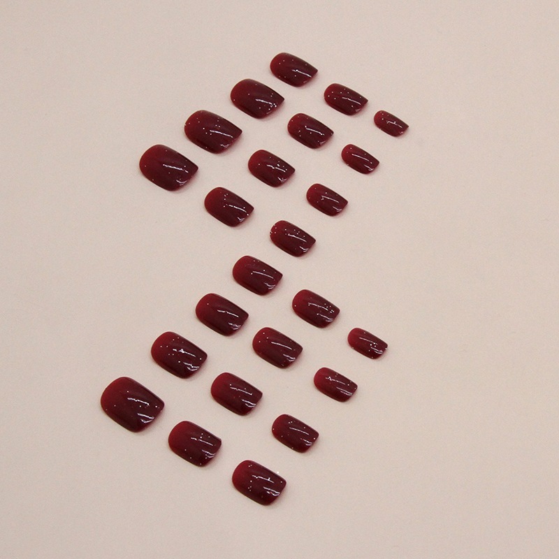 [SG]Romantic Red Press On/Stick On Nails 24PCS-HOMA
