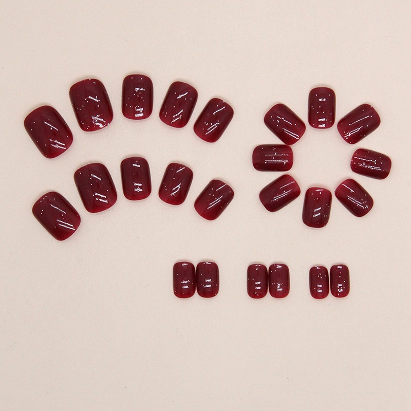 [SG]Romantic Red Press On/Stick On Nails 24PCS-HOMA