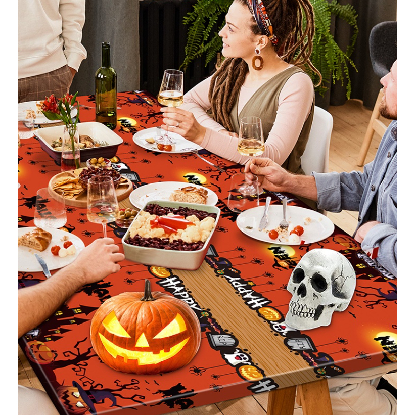 [SG] Halloween Tableware Set Halloween Party Decoration Photo Props Disposable Tableware Napkins Plates Cups-HOMA