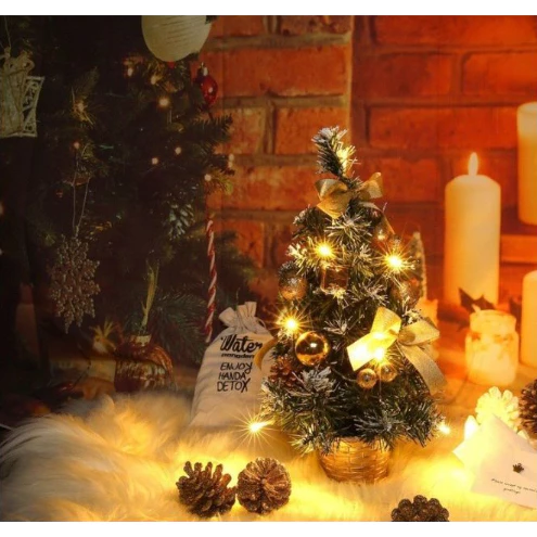 [SG]Table Christmas Tree Set w/ Light for Table/Home/Office/Shopping Mall/Window Side Party Home Decor XMAS-HOMA