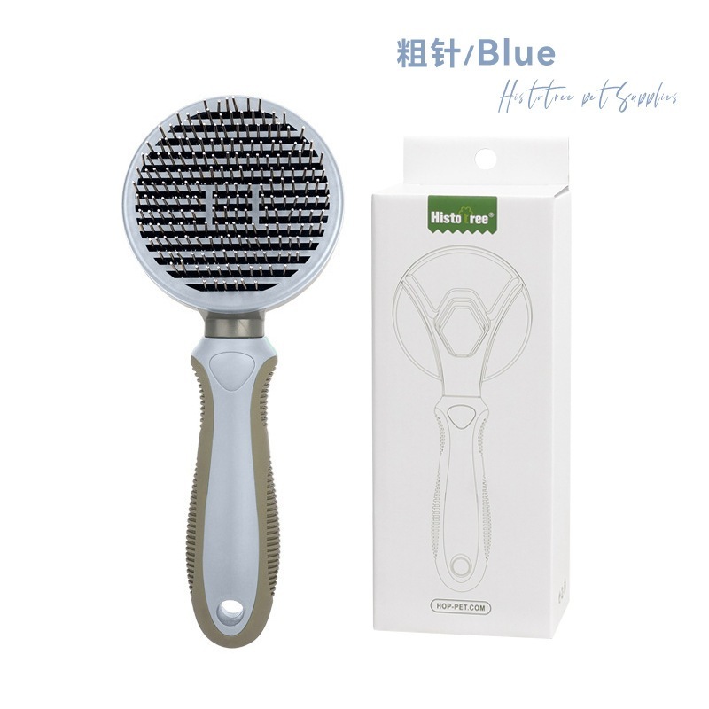 [SG] Pets Hair Brush Dog Cat Hair Cleaning Message Comb Automatic Hair Removing Brush Pets Hair Removal Comb-HOMA