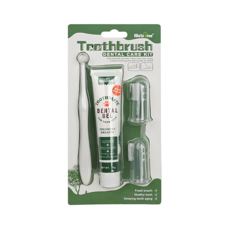 [SG]Pets Toothbrush Dental Care Kit Dog Cat Toothbrush Toothpaste Pets Mouth Cleaning Tool Set-HOMA