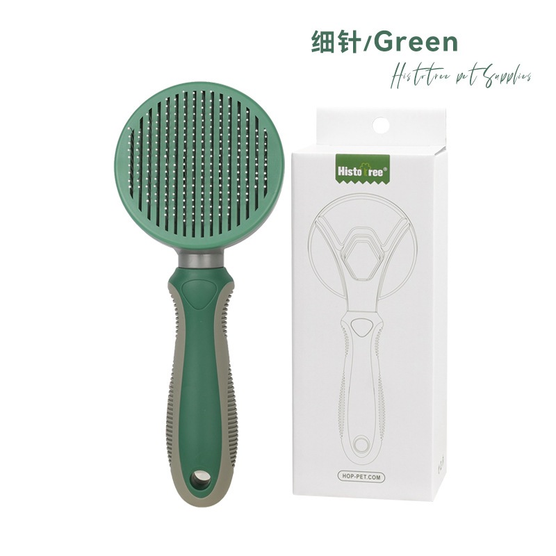 [SG] Pets Hair Brush Dog Cat Hair Cleaning Message Comb Automatic Hair Removing Brush Pets Hair Removal Comb-HOMA