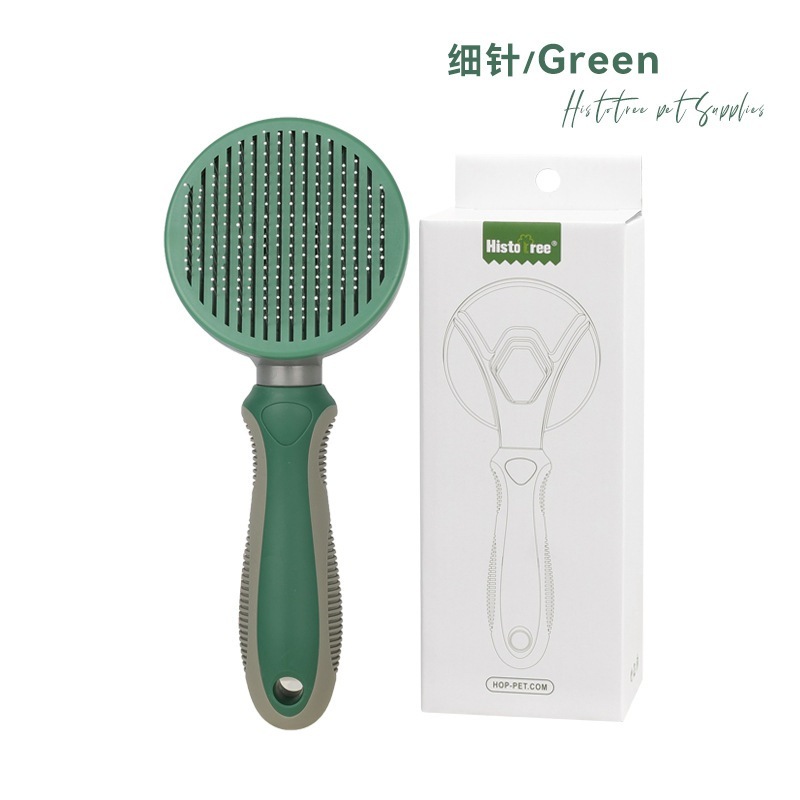 [SG] Pets Hair Brush Dog Cat Hair Cleaning Message Comb Automatic Hair Removing Brush Pets Hair Removal Comb-HOMA