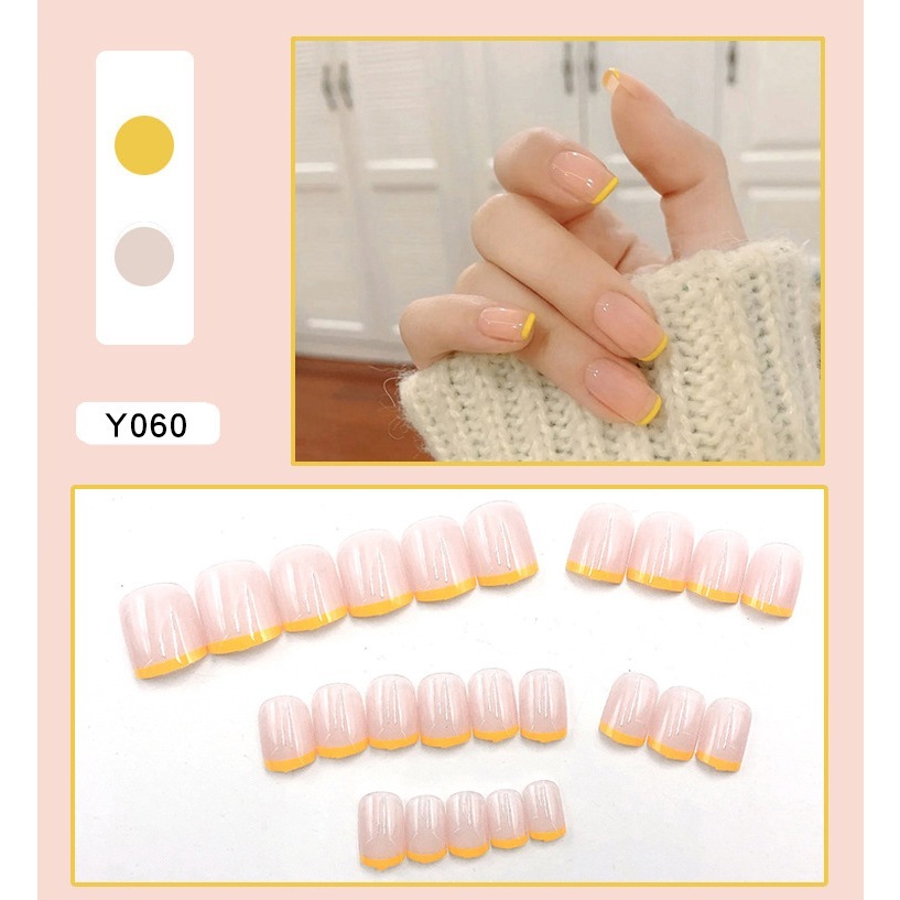[SG]Fashionable Sexy Cute Press On/Stick On Nails 24PCS Glossy-HOMA
