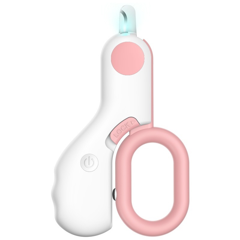 [SG]High Quality Pets Nail Clippers with LED lights Cute Color New User Friendly Dog Cat Nail Scissors-HOMA