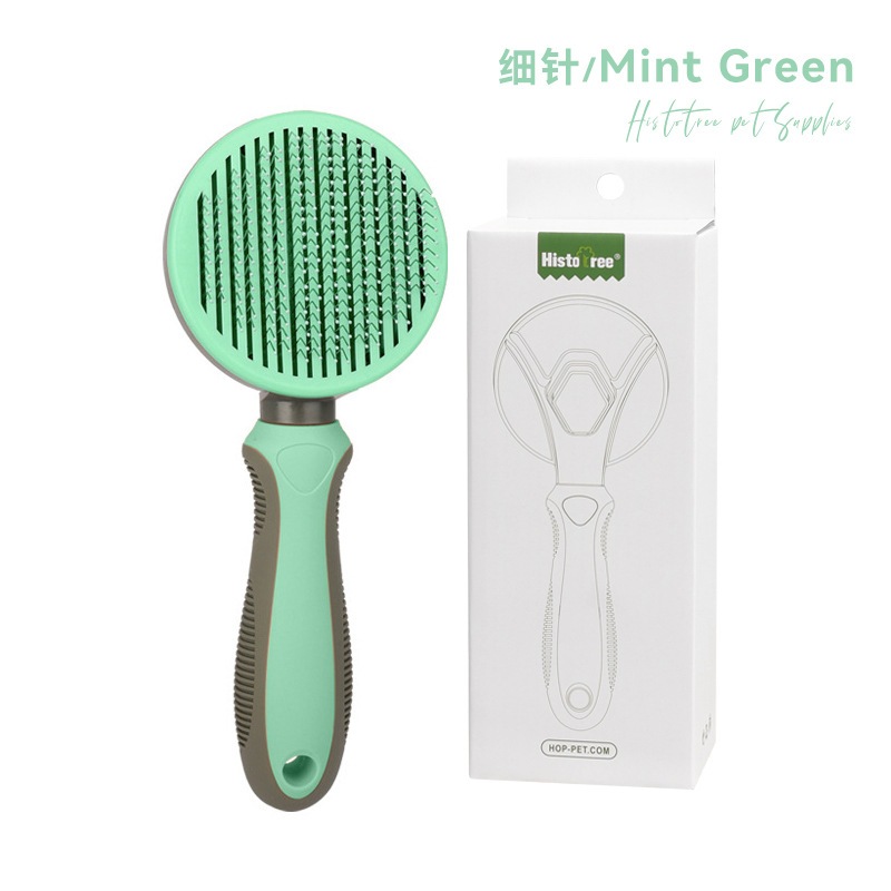 [SG] Pets Hair Brush Dog Cat Hair Cleaning Message Comb Automatic Hair Removing Brush Pets Hair Removal Comb-HOMA
