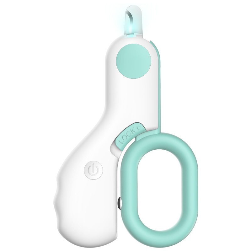 [SG]High Quality Pets Nail Clippers with LED lights Cute Color New User Friendly Dog Cat Nail Scissors-HOMA