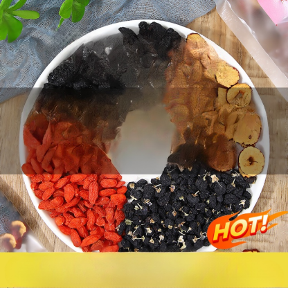 Black wolfberry mulberry red date tea