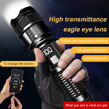 New Outdoor Patrol Spotlight Long Shot Strong Flashlight