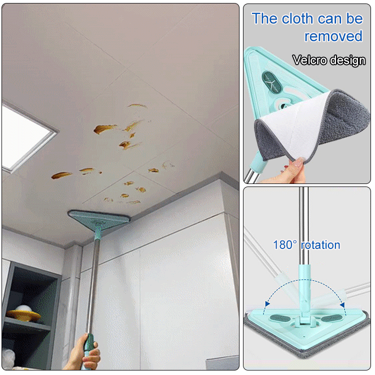 Multifunctional Triangle Mop【Free 4 mops】
