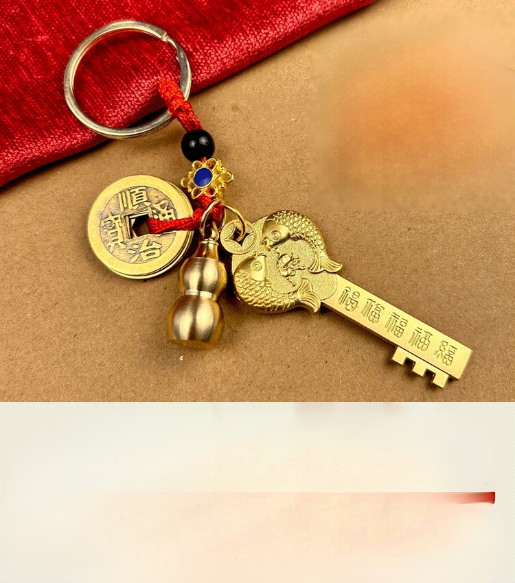 【Key to Unlocking the Door of Wealth】Chinese Zodiac Opening Money Bank Keychain