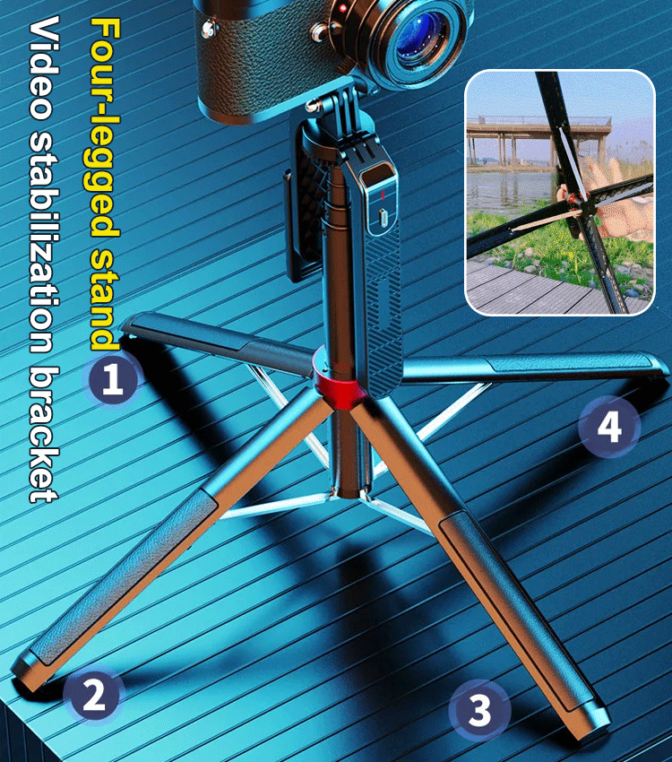 Bluetooth handheld rotatable pan tilt