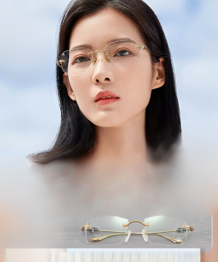 Premium Gilded Five Rams Reading Glasses