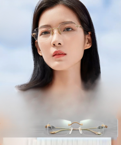 Premium Gilded Five Rams Reading Glasses