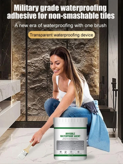 Transparent waterproofing agent