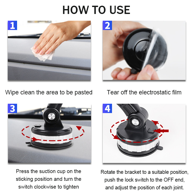 Car-mounted Suction Cup Phone Holder