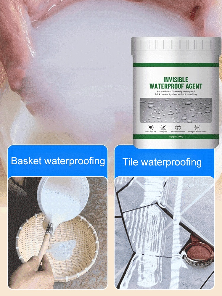 Transparent waterproofing agent