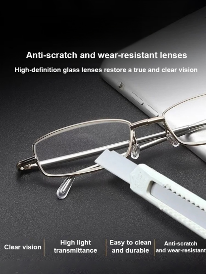 Retractable Folding Anti-Radiation Reading Glasses