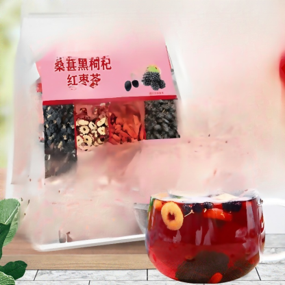 Black wolfberry mulberry red date tea