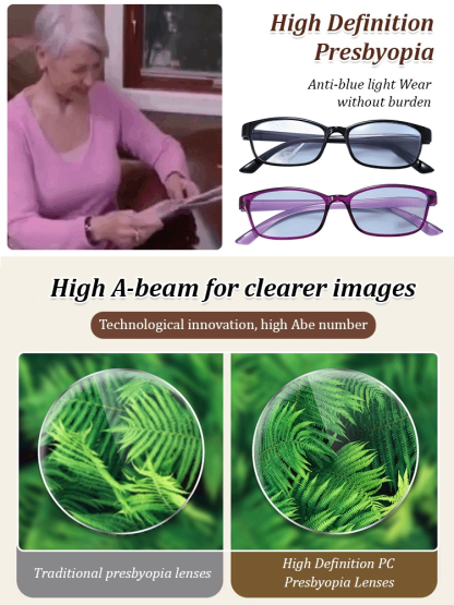 Imported new ultra-light anti-blue light reading glasses