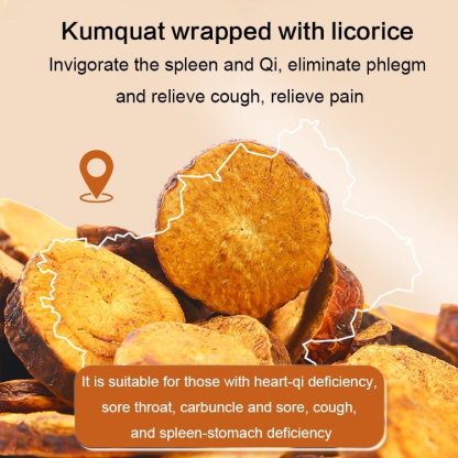【Healthy diet therapy】licorice kumquat for relieving cough and reducing phlegm