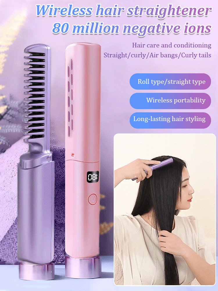 Digital Cordless Hair Straightening Comb
